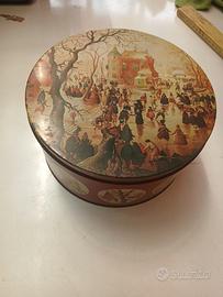 Scatola di latta vintage 1989