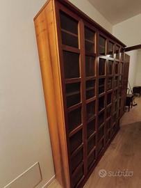 libreria in legno rovere 