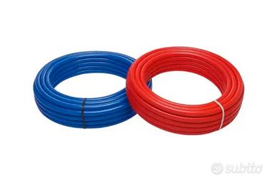 2 Rotoli Tubo multistrato 20mm Blu-Rosso