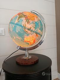 Mappamondo luminoso vintage Tecnodidattica -H 46cm