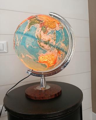 Mappamondo luminoso vintage Tecnodidattica -H 46cm