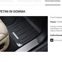 Tappeti gomma Range Rover Sport 2021