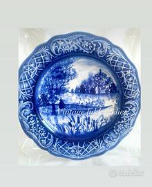 Piatto originale Gzhel - dipinto a mano