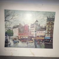 Stampa litografica Paris. Le Moulin rouge del 1982