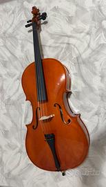 Violoncello + kit completo (custodia e accessori