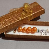 bracciale di perle fatto a mano 