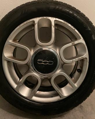 Set 4 Cerchi in Lega ORIGINALI FIAT 500 da 15