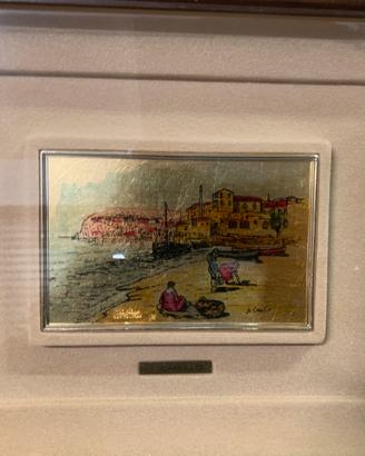 Quadro bagnato in oro