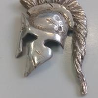 Ciondolo per collana Elmo Leonida argento 925