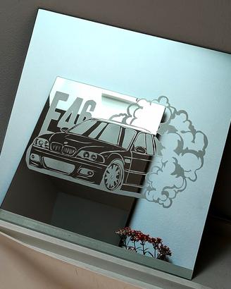 Specchio Satinato BMW E46 - 30x30
