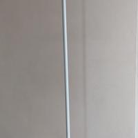 Piantana da terra con varialuce in acciaio e vetro