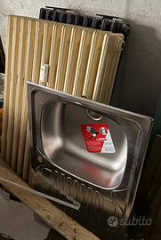 Lavandino acciaio inox nuovo