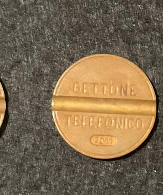 N.05 gettoni telefonici anni ‘70