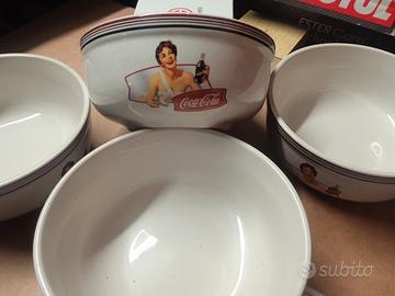 Set 4 ciotole originali Coca Cola
