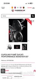Parabrezza ducati performance monster 937