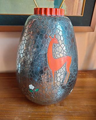 vaso in ceramica firmato Perugia 