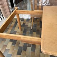 Tavolo quadrato in legno anni 80’