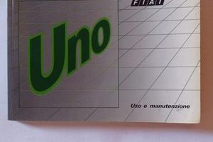 Manuale FIAT Uno uso e manutenzione