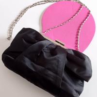 Pochette Elena Miró raso nero