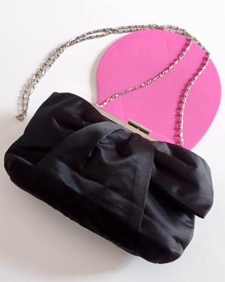 Pochette Elena Miró raso nero