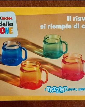 Set completo di 4 tazzine da caffè Kinder Nutella