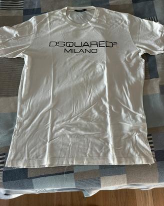 T-shirt Dsquared2 Milano bianca