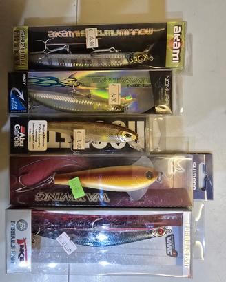 esche artificiali per la pesca a spinning 