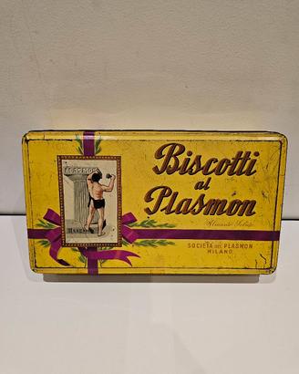 scatola biscotti plasmon vintage 1960