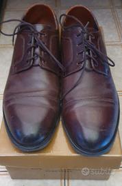 Scarpe da uomo in vera pelle, con lacci, misura 43