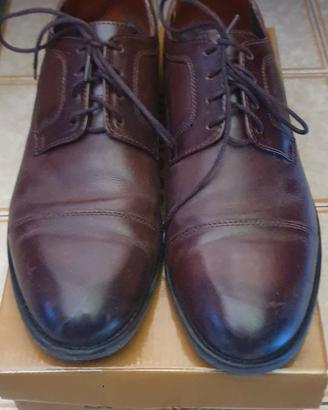 Scarpe da uomo in vera pelle, con lacci, misura 43