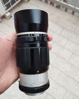obiettivo SUPER KOMURA 200 mm  f3,5  vite m42