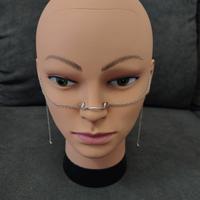 Catena viso acciaio e filo alluminio, fatto a mano