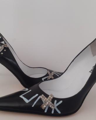 Scarpe decollete con accessori Punk tg.37