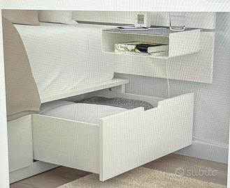 Letto matrimoniale con cassettoni nuovo