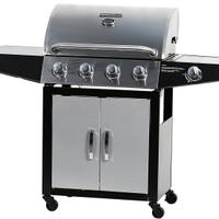 Griglia gas con coperchio barbecue barbeque 5fuoco