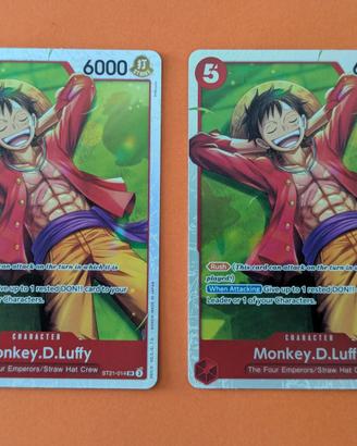 One piece Luffy ST21 Zoro Sanji ST29 Ace ST30 SR