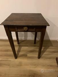 tavolino + baule antico