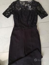 tuta nera con pizzo Motivi tg 38