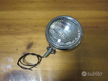 Faro supplementare cromato per moto custom