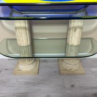 Porta tv in vetro/pietra