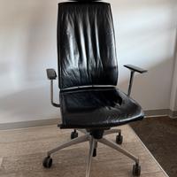 Poltrona direzionale in pelle