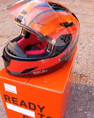 Casco ktm shark fibra di vetro e carbonio