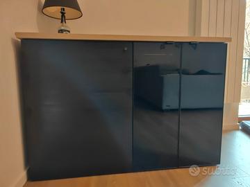 Mobile IKEA METOD 120x60 con top e ante vetro