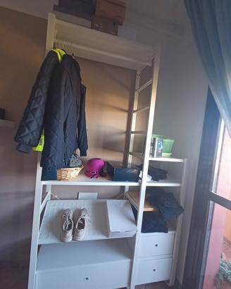 Attaccapanni, porta scarpe con cassetti 