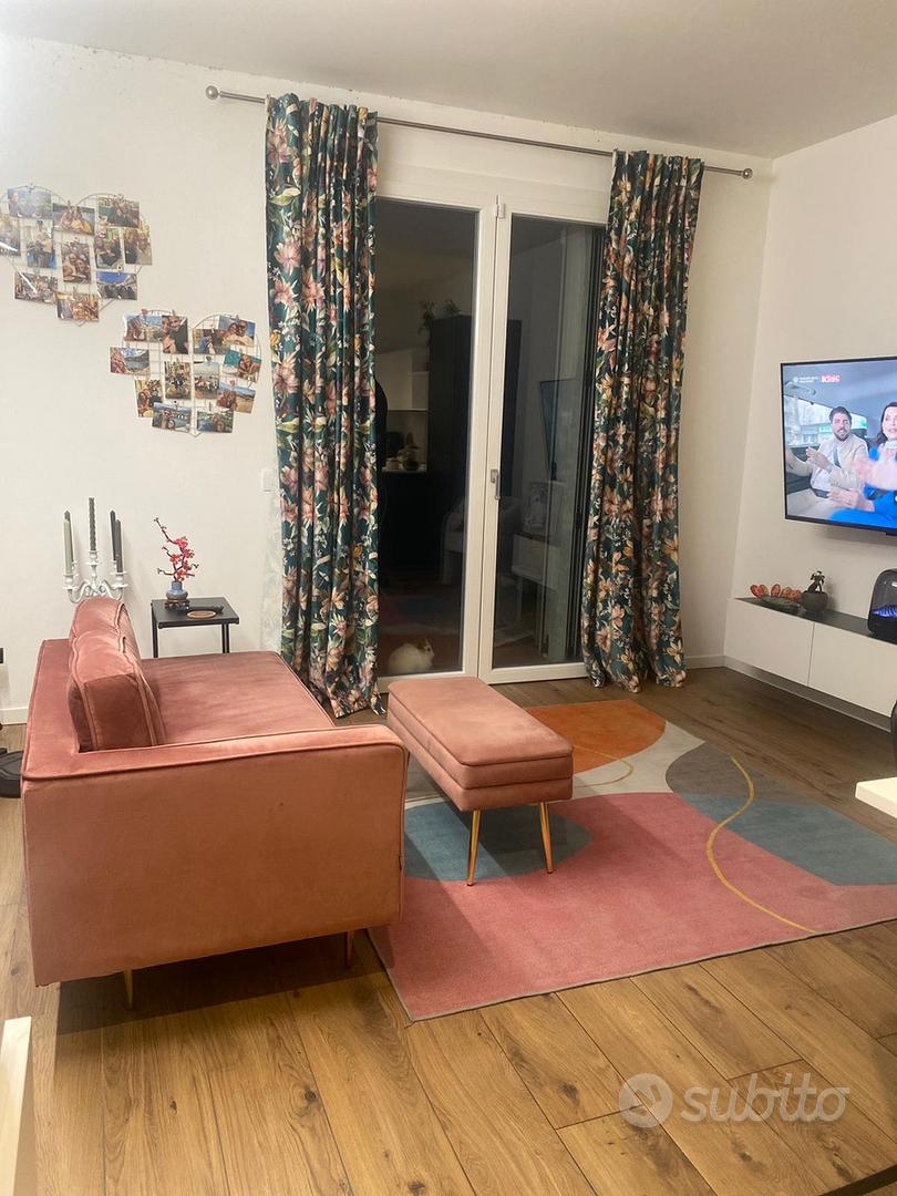 Beliani Chaise Longue In Velluto Rosa Con Schienale E Poggiapiedi Regolabili - Imbottita, Gambe Stabili, Design Moderno