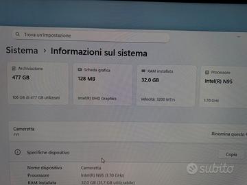 Mini pc Funyet  ssd 512 ram 32 N95.