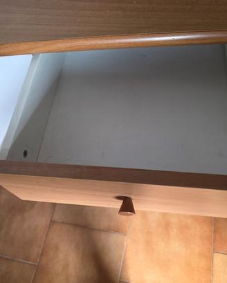 scrivania legno 3 cassetti