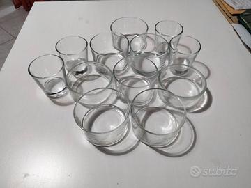 Bicchieri in vetro per monoporzione 