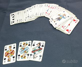 Due Mazzi Mini Carte da Gioco PIATNIK Vintage