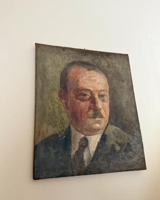 Ritratto antico olio su tela